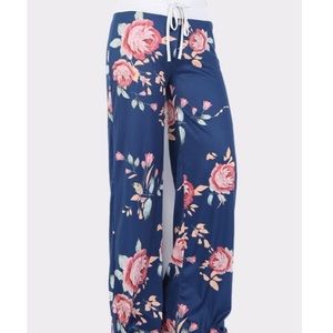 Floral Palazzo Lounge Pants